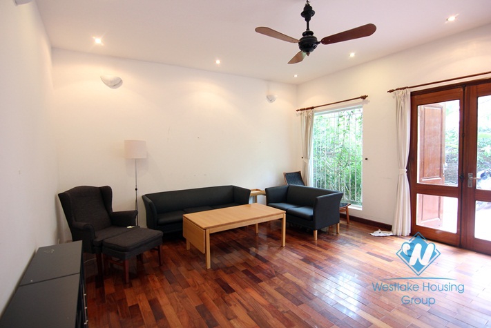 Beautiful house with large yard for rent on Dang Thai Mai, Tay Ho, Hanoi